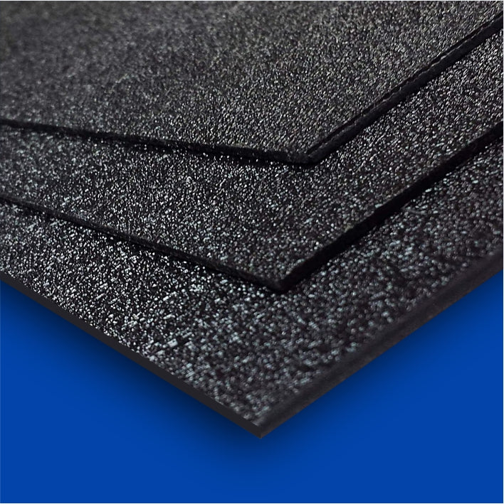 ABS Textured Plastic Sheet 1/4 Thick X 8 X 12 Black