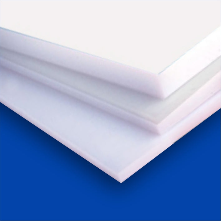 1/2 White HDPE Cutting Board Cut-To-Size