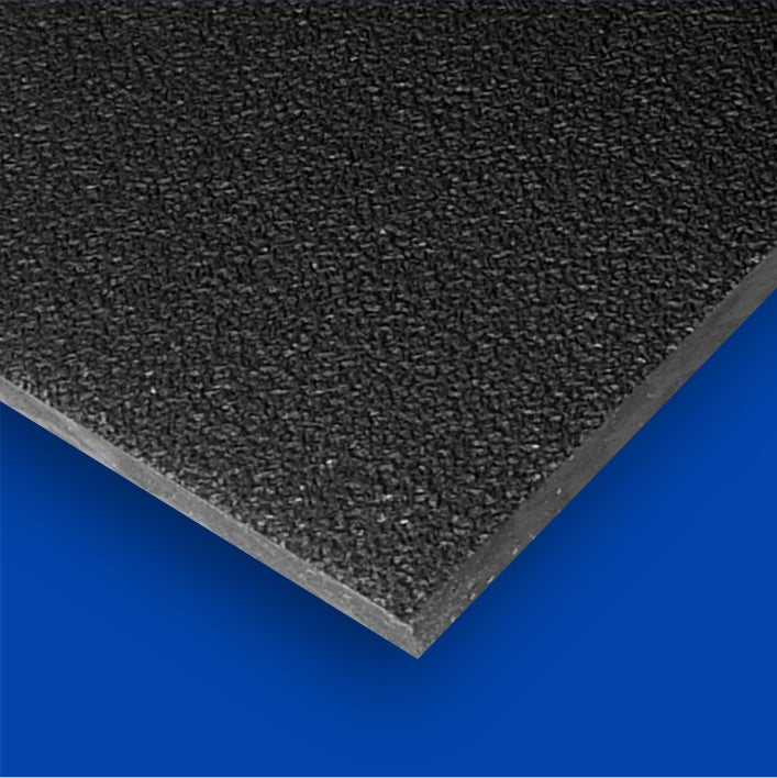 Sibe-R Plastic Supply SM KYDEX T BLACK Plastic Sheet 0.080 thick - 8 X  12 