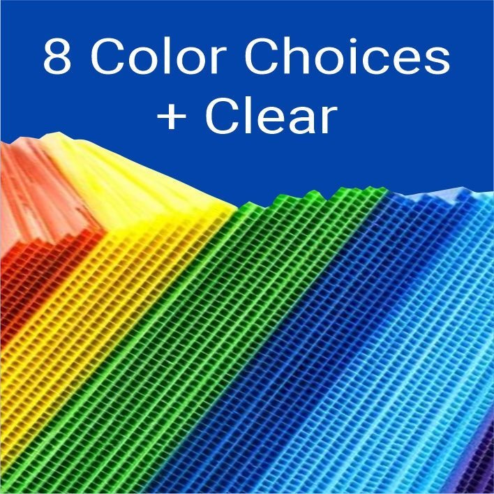 Corrugated Plastic Sheets 3/16" (4mm) 48" x 96" - Blue Ridge Sign Supply Inc